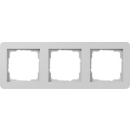 Gira 0213154 E1 Afdekraam 3-voudig Grijs mat