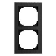 Busch Jaeger 1722-4025 Busch-art linear 2-voudig Glas zwart