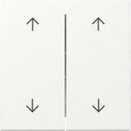Gira 329727 Systeem 55 Wip 2-voudig met pijlsymbool Zuiver wit mat