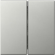 Gira 3495600 Systeem 55 Rechtstaande wip 2-voudig Edelstaal