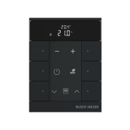 Busch Jaeger SBR-F-6.0.11-885 Tenton thermostaat 6-voudig Zwart mat