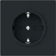 Busch Jaeger 20 EUCB-45M Busch-art linear Wandcontactdoos met randaarde Zwart mat