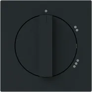 Busch Jaeger 2542 DR/02-45M Busch-art linear Centraalplaat met draaigreep met opdruk "1-2-3" Zwart mat 