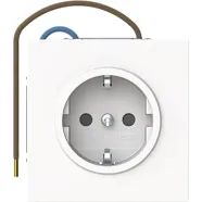 Busch Jaeger 20 EUCBLI-44M Busch-art linear Busch-Steplight Wandcontactdoos met randaarde en nachtlicht Studiowit mat