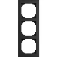 Busch Jaeger 1723-4025 Busch-art linear 3-voudig Glas zwart