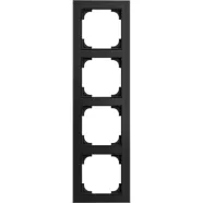 Busch Jaeger 1724-4025 Busch-art linear 4-voudig Glas zwart