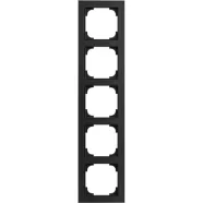 Busch Jaeger 1725-4025 Busch-art linear 5-voudig Glas zwart