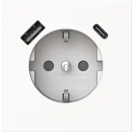 Busch Jaeger 20 EUCB2USBAC-44G Busch-art linear Wandcontactdoos 1xUSB-A + 1xUSB-C Studiowit