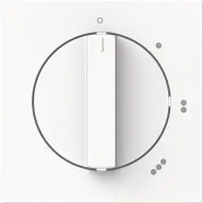 Busch Jaeger 2542 DR/01-44M Busch-art linear Centraalplaat met draaigreep met symbool Symbool "0-1-2-3" Studiowit mat