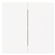 Busch Jaeger 1785-44M Busch-art linear Bedieningswip Schakelaar / Drukknop 2-voudig wip Studiowit mat