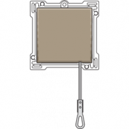 Niko 123-63906 afwerkingsset voor trekdrukknop, Bronze