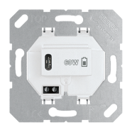 Jung USB PD60 C WW Power Delivery USB laadcontactdoos 1x type C Alpine wit
