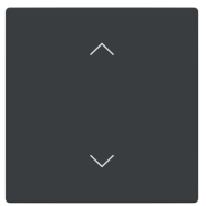 Busch Jaeger LFAW/A.1.63.11-81 Future Linear Afdekking 1-voudig wip voor keypad met symbool “omhoog omlaag" Antraciet
