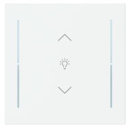 Busch Jaeger LFDW/A.1.70.11-44M Busch-art linear Afdekking 1-voudig wip voor keypad met symbool “dimmen" Studiowit mat