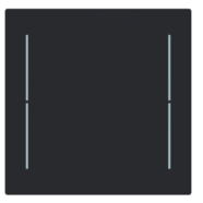 Busch Jaeger LFW/A.1.70.11-45M Busch-art linear Afdekking 1-voudig voor keypad Zwart mat