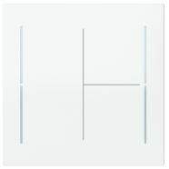 Busch Jaeger LFW/A.3.70.11-44G Busch-art linear Afdekking 3-voudig voor keypad Studiowit