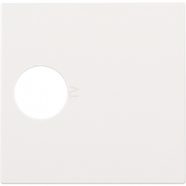 Niko 154-69101 Afwerkingsset voor enkelvoudige coaxaansluiting voor tv, White coated