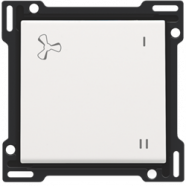 Niko 154-61106 afwerkingsset voor wisselschakelaar voor mechanische motorsturing, White coated