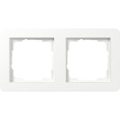 Gira 0212151 E1 Afdekraam 2-voudig Zuiver wit mat
