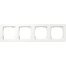 Gira 0214151 E1 Afdekraam 4-voudig Zuiver wit mat 