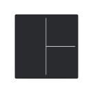 Busch Jaeger LFW/A.3.63.11-885 Future Linear Afdekking 3-voudig voor keypad Zwart mat