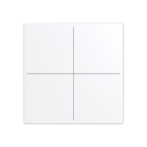 Busch Jaeger LFW/A.4.63.11-84 Future Linear Afdekking 4-voudig voor keypad Studiowit