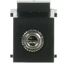 Busch Jaeger 0229/43 Keystone Module Mini-Audio connector Zwart