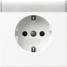 Gira 446270 F100 Wandcontactdoos met randaarde 16A 250V met tekstkade