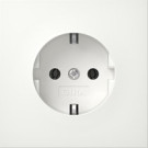 Gira 4466112 F100 Wandcontactdoos met randaarde 16A 250V Zuiver witglanzend 