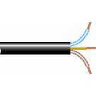 ICC 114105 VMVL Mantelleiding 3x 1,5 mm² Zwart (100 meter