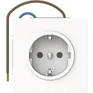 Busch Jaeger 20 EUCBLI-44M Busch-art linear Busch-Steplight Wandcontactdoos met randaarde en nachtlicht Studiowit mat