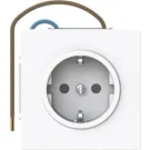 Busch Jaeger 20 EUCB-44G Busch-art linear Busch-Steplight Wandcontactdoos met randaarde en nachtlicht Studiowit