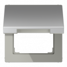 Jung AL 2990 KL Klapdeksel (terugverend) Aluminium