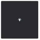 Busch Jaeger LFBT/A.1.63.11-885 Future Linear Afdekking 1-voudig voor keypad met symbool “Verlichting” Zwart mat