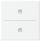 Busch Jaeger LFST/A.2.63.11-884 Future Linear Afdekking 2-voudig wip voor keypad met symbool “Scene" Studiowit mat
