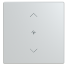 Busch Jaeger LFDW/A.1.63.11-83 Future Linear Afdekking 1-voudig wip voor keypad met symbool “dimmen" Aluzilver