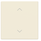 Busch Jaeger LFAW/A.1.63.11-82 Future Linear Afdekking 1-voudig wip voor keypad met symbool “omhoog omlaag" Ivoorwit