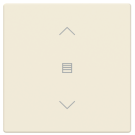 Busch Jaeger LFJW/A.1.63.11-82 Future Linear Afdekking 1-voudig wip voor keypad met symbool “Jaloezie" Ivoorwit