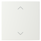 Busch Jaeger LFAW/A.1.55.11-914 Busch-balance SI Afdekking 1-voudig wip voor keypad met symbool “omhoog omlaag" Wit