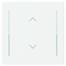Busch Jaeger LFAW/A.1.63.11-84 Future Linear Afdekking 1-voudig wip voor keypad met symbool “omhoog omlaag" Studiowit