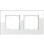 Gira 021212 Afdekraam Esprit Tweevoudig Glas wit