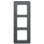Berker 10136020 Q.7 Afdekraam 3-voudig, Beton met structuur