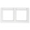 Berker 10226019 Q.1 Afdekraam 2-voudig met tekstveld, polarwit soft-finish Horizontaal