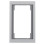Berker 13097003 K.5 Afdekraam 1,5-voudig, Verticaal, Aluminium