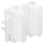 Niko 154-56002 Tweevoudige Schakelfunctie Rocker Steel white coated