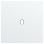 Niko 154-57101 Enkelvoudige afdekplaat voor enkelvoudige schakelfuncties Toggle Steel white coated