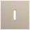 Niko 166-56101 Enkelvoudige afdekplaat voor enkelvoudige schakelfuncties Rocker steel champagne coated