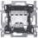 Niko 171-01615 Rocker Toggle Sokkel voor een Wisselschakelaar 10 AX/250 Vac Insteekklemmen, schroefbevestiging