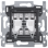 Niko 171-02615 Rocker Toggle Sokkel voor tweevoudige wisselschakelaar, 10 AX/250 Vac Insteekklemmen Schroefbevestiging