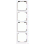 Busch Jaeger 1724-44G Busch-art linear 4-voudig Studiowit